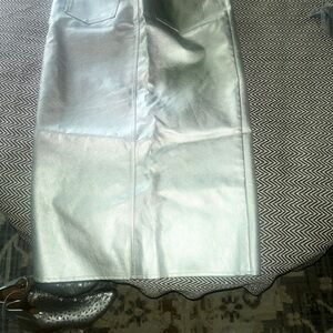 Silver Metallic Skirt